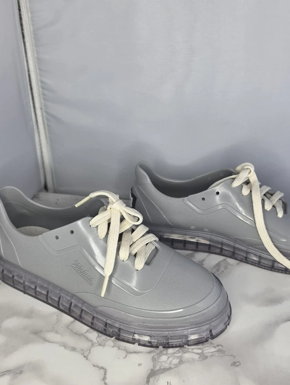 Melissa Classic Sneaker + BT21 shoes in a gray colorway 8